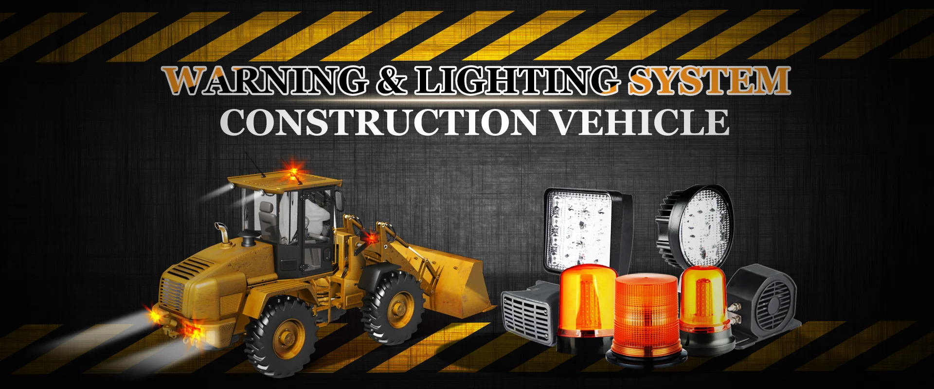 Construction Vehicle Warning Lights